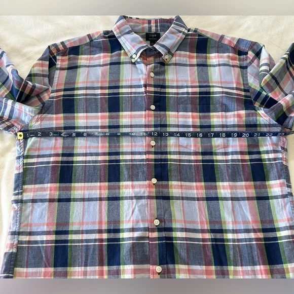 J Crew Summer Plaid Button Down - Picture 5 of 5